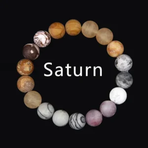 Poolvääriskividest käevõru Saturn