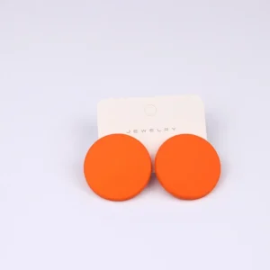 Kõrvarõngad “Ümmargune” oranž