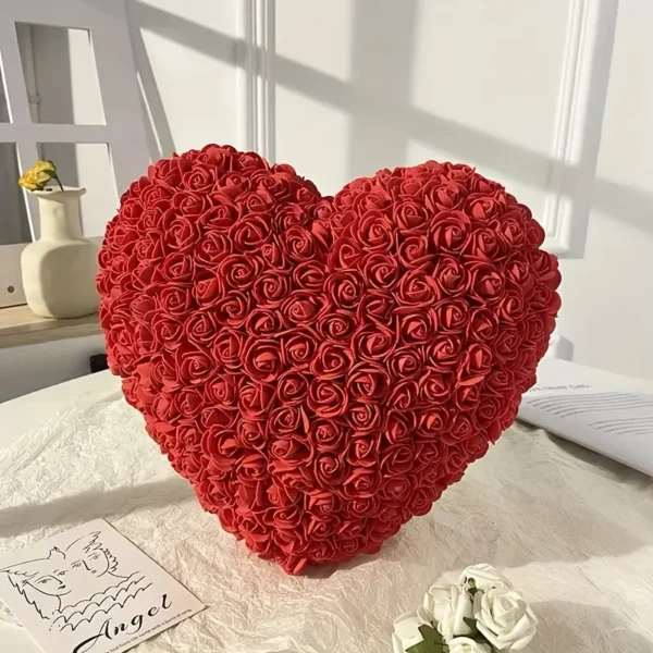 roosidest süda punane tsellofaanis